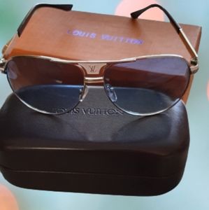 Louis Vuitton Silver Frame Sunglasses